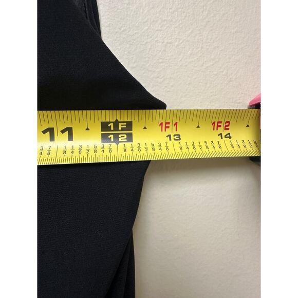 Nine West Black Origami V-Neck Ruched Sleeveless Workwear Cocktail Dress Size 2 - Picture 10 of 11